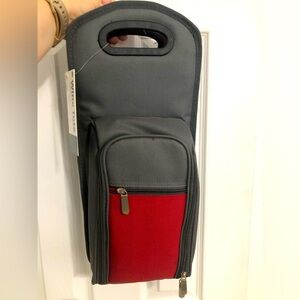 Imperial home NWT‎ 7 piece wine tote red grey summer gift picnic romantic